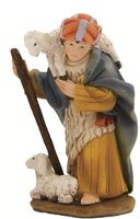 Krippen Johannes Krippenfigur Hirte mit Schaf kniend für die Größe ca.12cm 