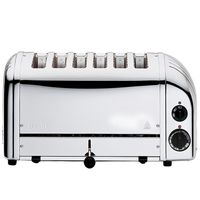 DUALIT Vario Toaster Edelstahl - 2200W - 6 Schlitze - Poliert