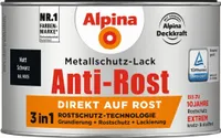 Alpina Metallschutz-Lack Anti-Rost 300 ml schwarz matt