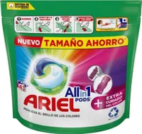 Ariel All-in-1 Waschmittel-Pods, 43 Stück, Farbenfrohe Reinigung