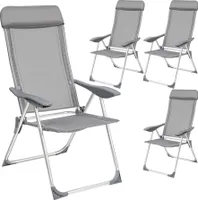 4er Set Gartenstuhl Maurine klappbar 73 x 59 x 110 cm