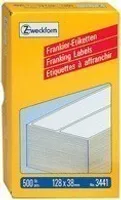 AVERY Zweckform Frankier Etiketten 163 x 43 mm doppelt weiß 1.000 Etiketten