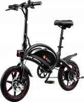 DYU D3F 14" skladací bicykel E-Bike 250W Mountainbike 36V 10AH CityBike 25km/h Elektrický bicykel Hliníkový prenosný max. zaťaženie 120kg-čierna