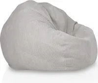 Kreslo Pouffe Sack Corduroy - mäkké a pohodlné - moderné - farba: SZ83 Grey