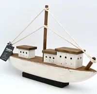 Fischerboot aus Massivholz  57cm