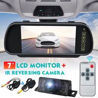 Kabelloses 7-Zoll-LCD-Monitor-Auto-Rückfahr-Kit mit 170°-IR-Rückfahrkamera mit Weitblick