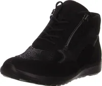 Waldläufer Schnürstiefel Kaltfutter in schwarz, Gr. 7