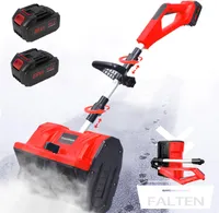Dreifach-Multifunktions-Schneefräse, 900W-Akku-Elektro-Schneefräse, 21-V-Elektro-Schneeschaufel, Zusatzhandgriff, Schneeräumausrüstung, zwei Batterien