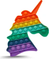 Push It Fidget Toy Einhorn 39cm 22cm 16cm Bubble Pop Antistress Spielzeug TikTokForm:Einhorn 16 x 15.5 cm