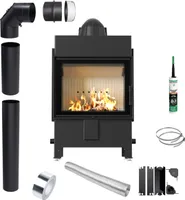 KRATKI LUCY 12 kW fi 200 Kamineinsatz Ecodesign-Rohrset