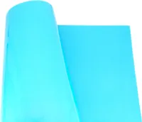 Geschenkpapier einfarbig 70cm x 2m Rolle Türkis glänzend