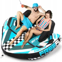 SereneLife Aufblasbares Schlauchboot- 2/3 Personen, Towable Tube für Wassersport, Ziehschlauchboot aus PVC, Für Seen & Flüsse, Einfach Aufzupumpen
