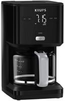 Krups KM6008 Smart'n Light Filterkaffeemaschine | intuitives Display | 1,25 L Fassungsvermögen für bis zu 15 Tassen Kaffee | Auto-Off-Funktion | Anti-Tropf System | 24-Stunden-Timer | Schwarz