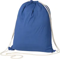 Gymbag / Sportbeutel / Turnbeutel aus Baumwolle / Farbe: blau