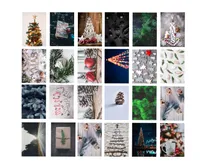 Weihnachtswunder® 48x Weihnachten Geschenkkarten mit Briefumschlägen Umschlag - Grußkarten - Karten - Postkarten - Weihnachtskarten moderne Designs mit Umschlägen
