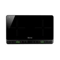 Girmi PI51 Schwarz Flache Oberfläche 56 cm Induktionskochfeld 2 Brenner
