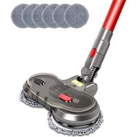 Elektrischer Wischaufsatz für Dyson V7 / V8 / V10 / V11 / V15 - Wischmopp Aufsatz mit abnehmbarem Wassertank inkl. 6 Wischpads – Bodenwischer Zubehör