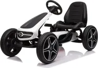 Gokart für Kinder Mercedes - 3 bis 7 Jahre - Verstellbarem Sitz - EVA-Räder - Weiß