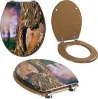 Grafner WC Sitz aus MDF stabile Qualität Tree mit Absenkautomatik Soft Close