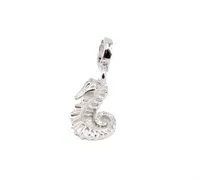 PANDACHARMS Seepferdchen Charm Anhänger, 925er Sterling Silber, passt zu Pandora