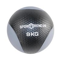 Sporttrend 24® Medizinball 1-12 kg in schwarz | Gewichtsball, Trainingsball, Gewicht Ball, Fitness (8kg)