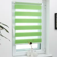 Grandekor Doppelrollo Klemmfix ohne Bohren 90x150cm Grün lichtdurchlässig & verdunkelnd Duo Roll Klemmrollo für Fenster und Tür Fensterrollo Zebrarollo