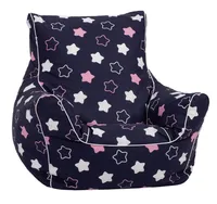 Kindersitzsack - "Star blue pink"