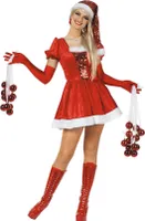 Weihnachtsfrau mit Pailletten 40