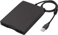 USB Floppy Drive, 3.5" USB External Floppy Disk Drive Slim Plug and Play FDD Drive for PC Windows 2000/XP/Vista/Windows 7/8/10/Mac