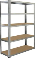 FIELDMANN FDR 1820 Kovový regál s 5 policami, rozmery: 120 x 40 x 180 cm