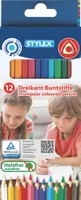 Stylex Buntstifte 12er Dreikant holzfrei lang