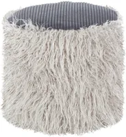 Fellpouf Bobtail 100 Hellgrau / Dunkelgrau
