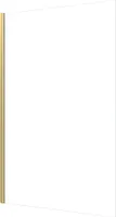 Duschwand gold Marwell Walk In Dusche Spezia Gold 120x200 cm - Duschwand aus gehärtetem 8mm Glas  - Duschabtrennung  mit hochwertigen Aluminiumrahmen