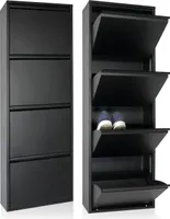 Skye Decor, Ggmbayk4003, Schuhschrank, Schwarz, 50 x 15 x 137 cm