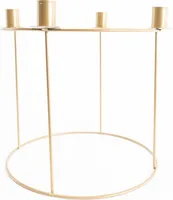 TrendLine Adventskranz Metall Ø 29 x 25 cm gold