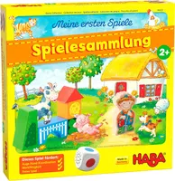 HABA 304223 - Moje prvé hry - Kolekcia hier, 10 prvých hier na farme pre 1-3 deti od 2 rokov
