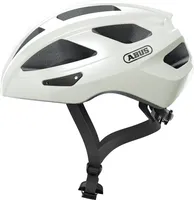 ABUS Rennradhelm Macator - sportiver Fahrradhelm für Einsteiger - auch für Zopfträger/-innen - für Damen und Herren - Weiß Glänzend, Größe M