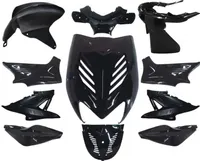 Verkleidungsset 11 Teilig DMP schwarz metallic für Yamaha Aerox, MBK Nitro