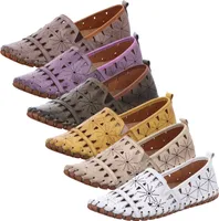 Gemini 031225-02 Damen Schuhe Ballerinas Slipper Mokassins Leder, Größe:39 EU, Farbe:Weiß