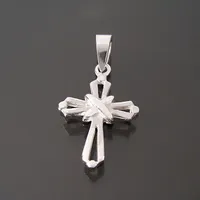 Anhänger 21mm Kreuz 925 Silber Kreuzanhänger Kettenanhänger 25321