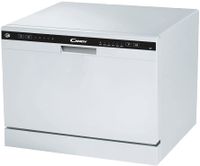 Candy CDCP 6 Spülmaschine, klein, Höhe 43,8 cm, 6 Programme, Überlaufsystem, Zeitvorwahl, Weiß
