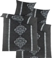 4-tlg. Soft Seersucker Bettwäsche 2x (135x200 +80x80cm), Ornamente, bügelfrei