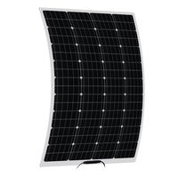 MONOkristallin 100W Flexible Solar Panel Solarmodul Solarzelle PET Auto Dachboot 