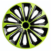 NRM Strong Duo Wheel Trims for Steel Rims Obloženie kolies sada 4 zeleno-čiernych 15"