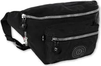 Taška Street Nylonová taška Dámska pánska taška Fanny Pack Black 27x10x16 OTJ506S
