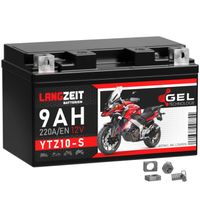 Langzeit Gel Motorradbatterie YTZ10-S 9Ah 12V