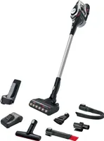 Akumulátorový vysávač Bosch BSS82SIL1 Unlimited 8 Gen2, 18,0 V, 5,00 Ah, bezvreckový, strieborný