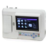 ECG600G Digitales 6-Kanal-EKG-Gerät mit Drucker 12-Lead ECG Machine Touch-Farb-LCD-Elektrokardiograph USB PC-Software