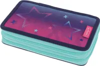 herlitz Schüleretui Doppel "Pink Stars" 23-teilig