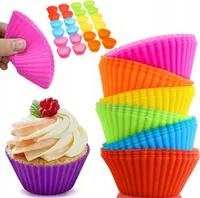 Foremki Do Muffinek Babeczek Silikonowe Pieczenia Papilotki Forma 6Szt